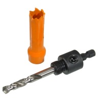 Sada - Bimetalová dierová píla pr. 14 mm + adaptér