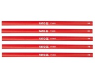 YATO TESAŘSKÁ ceruzka ČERVENÁ HB 245mm 5 KS