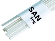Materiál Plastové zakladače SAN Popruh 8mm 50g