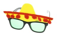Párty okuliare Mexický klobúk Sombrero