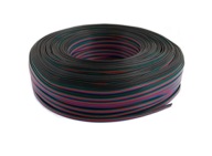 Kábel pre RGB LED pásik, 4 žilový, lankový