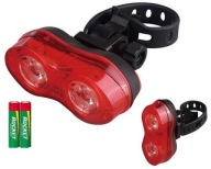 VÝKONNÉ ZADNÉ SVETLO X-LIGHT 2 X LED 0,5W (151R) BICYKEL