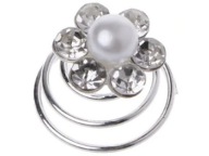 M61 Vlasový klinček ZIRCONIA Flower COMUNION Wedding