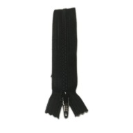 YKK plastový zips 20cm na nohavice ČIERNA