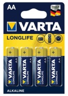 BATÉRIE VARTA LONGLIFE AA LR6 4ks ALKAL