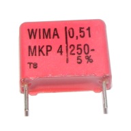 Kondenzátor MKP-4 0,51uF 510nF 5% 250VDC WIMA x3