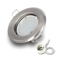 Halogénové svietidlo SATIN NIKEL + LED žiarovka GU10 7W