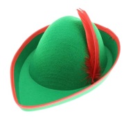 Robin Hood Peter Pan tirolský zelený klobúk