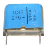 Papierový kondenzátor 330nF 0,33uF 275V MP3 x3