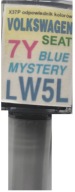 VW LW5L 7Y BLUE MYSTERY LAKU TEST-UP NA ŠKRABANINY ARA