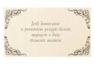 Vložky s básňou na svadobné oznámenia, 25 ks.
