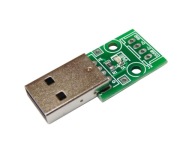 Adaptérový modul USB A(M)/4PIN 2,54 mm Modrá LED zástrčka