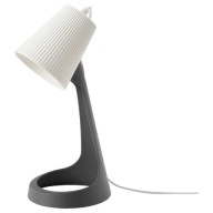 Stolná lampa IKEA SVALLET stolná lampa b/šedá