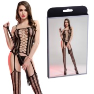 Erotická bodystocking spodná bielizeň s otvoreným rozkrokom