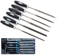 IHLOVÉ PILNÍKY S RÚČKOU 6ks NA KOV fi3x140mm
