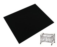 Jersey kolíska list 40x90 čierna OLKA