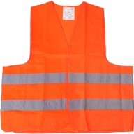 Oranžová XL reflexná cestná vesta