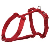 Prémiový postroj, XXS-XS: 20–30 cm/10 mm, červený