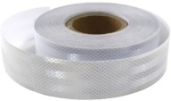 REFLEXNÁ SAMOLEPIACA NÁLEPKA BIELA ​​5cm