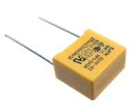 Kondenzátor 470nF 310V AC MKPx2 10% R=15mm x5ks