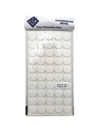Plstené podložky na okrúhle stoličky, biele, okrúhle, 2 cm - 50 ks.