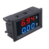 Voltmeter Doska ampérmetra 10A 0-100V