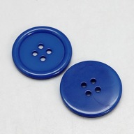 2ks gombíky 4 otvory plastové 30mm tmavomodré
