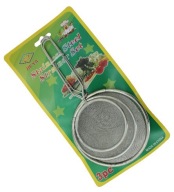 Sada 3 kovových kuchynských sitiek 8, 10, 12 cm