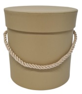 Kvetinový box, box na kvety, priemer 12 cm, šampanské