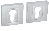 NOVAMET štvorcová chrómová rozeta s vložkou
