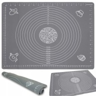 SILIKÓNOVÁ DOSKA SKLADACIA PODROŽKA SIVÁ 70x50cm XL VEĽK