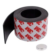MAGNETICKÁ PÁSKA s lepidlom 3M, SAMOLEPIACA, ROZMERY: 100cm / 40mm / 1,5mm