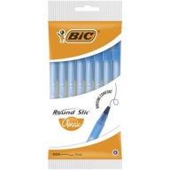 Guľôčkové pero Stic Classic BIC, okrúhle, modré, 8 ks