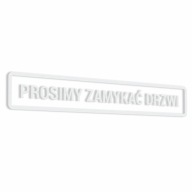 Prosím, zatvorte dvere - nálepka 5x30