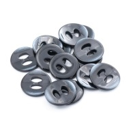 Gombíky 28mm dva otvory 10ks čierne