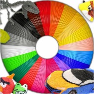3D NÁPLNE DO PERÁ 3D PLA FILAMENT 20 farieb, každá 5 metrov, 100 M