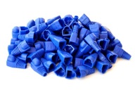 Kryt zástrčky 8p8c RJ-45 RJ45 100ks modrý