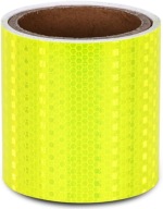 REFLEXNÁ PÁSKA SAMOLEPIACA NÁLEPKA ŽLTÁ FLUO VOŠTINA 10CM