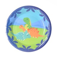 Dinosaury papierové taniere 18 cm 6 ks