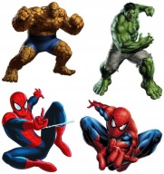 NÁLEPKY NA BIELEJ FÓLII NA NÁSTENNÝ NÁBYTOK AVENGERS MARVEL SPIDERMAN