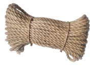 Točené plachtárske jutové lano, šnúra 10 mm, 1 meter