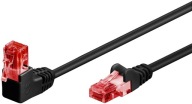 LAN Patchcord Kábel CAT 6 U/UTP 1x90 ČIERNA 1m