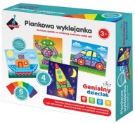 FOAM STICKBOOK BRILANTNÝ KID ROBOT AUTOLODNÁ RAKETA