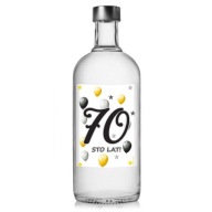 ETIKETY na fľašu ALKOHOL 70. NARODENINOVÁ párty X5