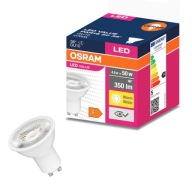 OSRAM HALOGEN LED ziarovka 4,5W=50W GU10 36s 2700K