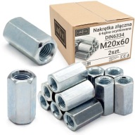 Spojovacia matica M20x60 šesťhranná DIN6334, pozinkovaná, 2 ks.