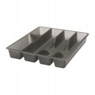 IKEA SMACKER Podnos/nádoba na príbor sivá 31x26