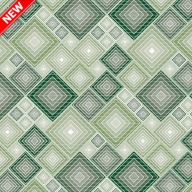 GREEN CUBES protišmyková kúpeľňová predložka. 65 x 10 cm