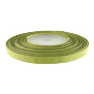 STUHA grogrénová stuha 6mm zelená 22,5mb