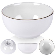 PORCELÁNOVÁ misa, biele zlato, šalátová misa na šalátové pochutiny, 200 ml